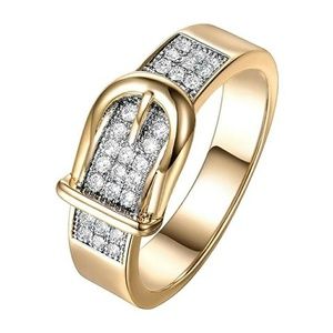 New Dazzling luxury belt ring